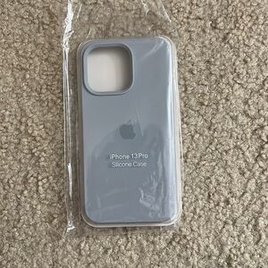Iphone 13 pro logo case blue grey